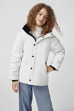 Chamarras Canada Goose Niños Outlet - Logan Abrigos Blancos RS9701234